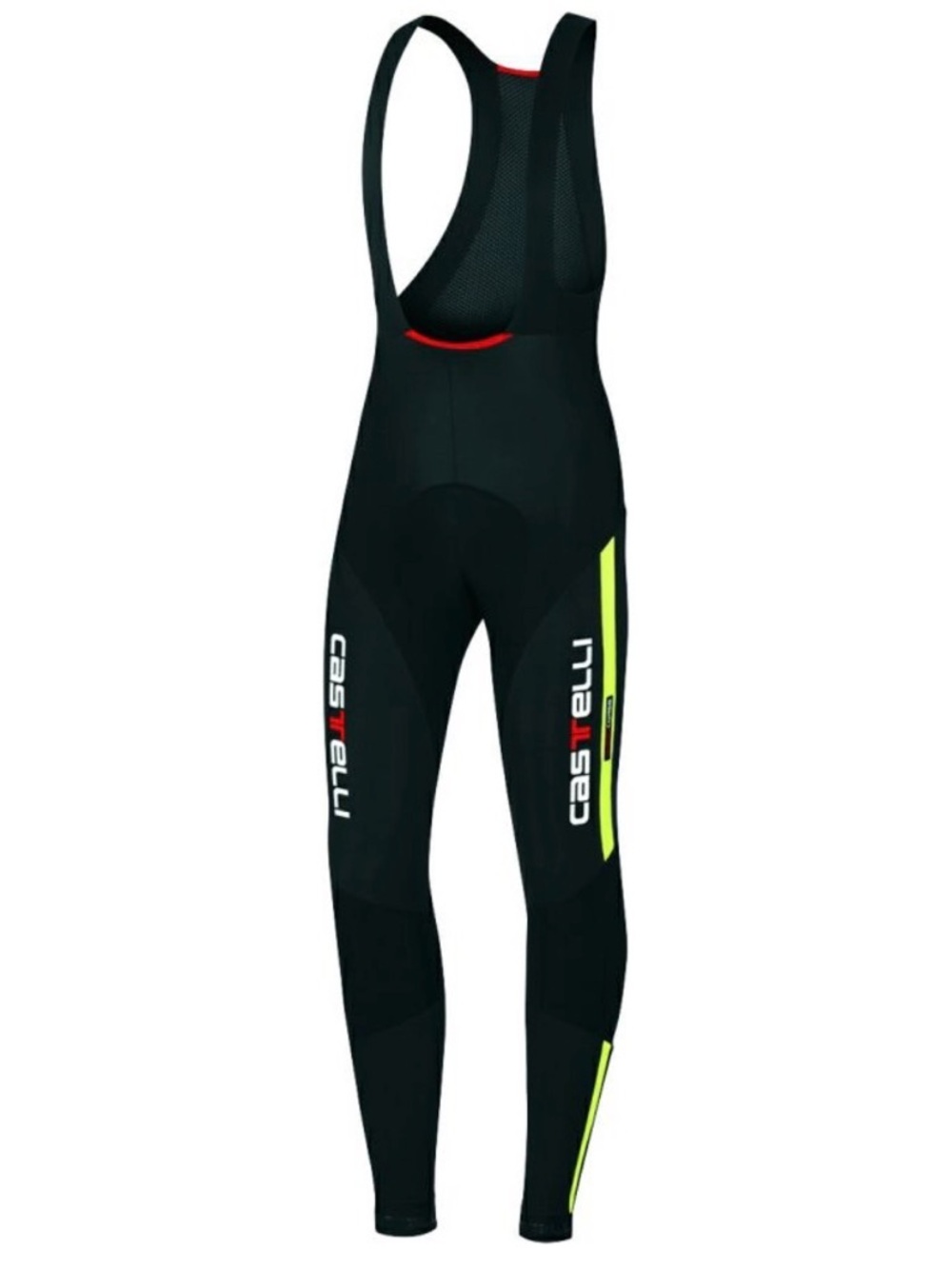 Castelli  Sorpasso Cycling Bib Tights Progetto X2 Pad-Black / Fluo Yellow Large